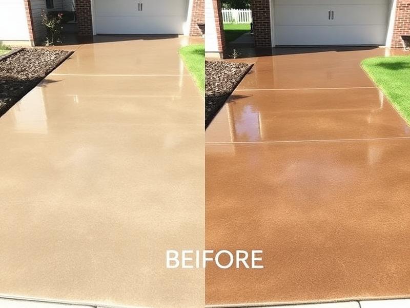 Sealed and clean driveway